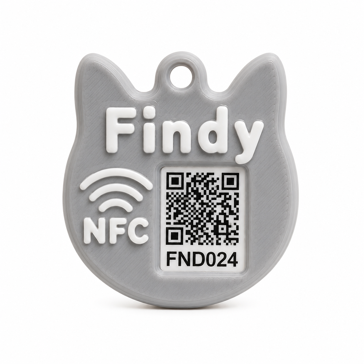 Findy Cat cinza com NFC e QR Code